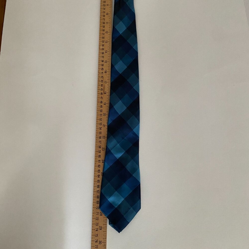 Calvin Klein Multicolor Pattern Classic Silk Tie - image 3